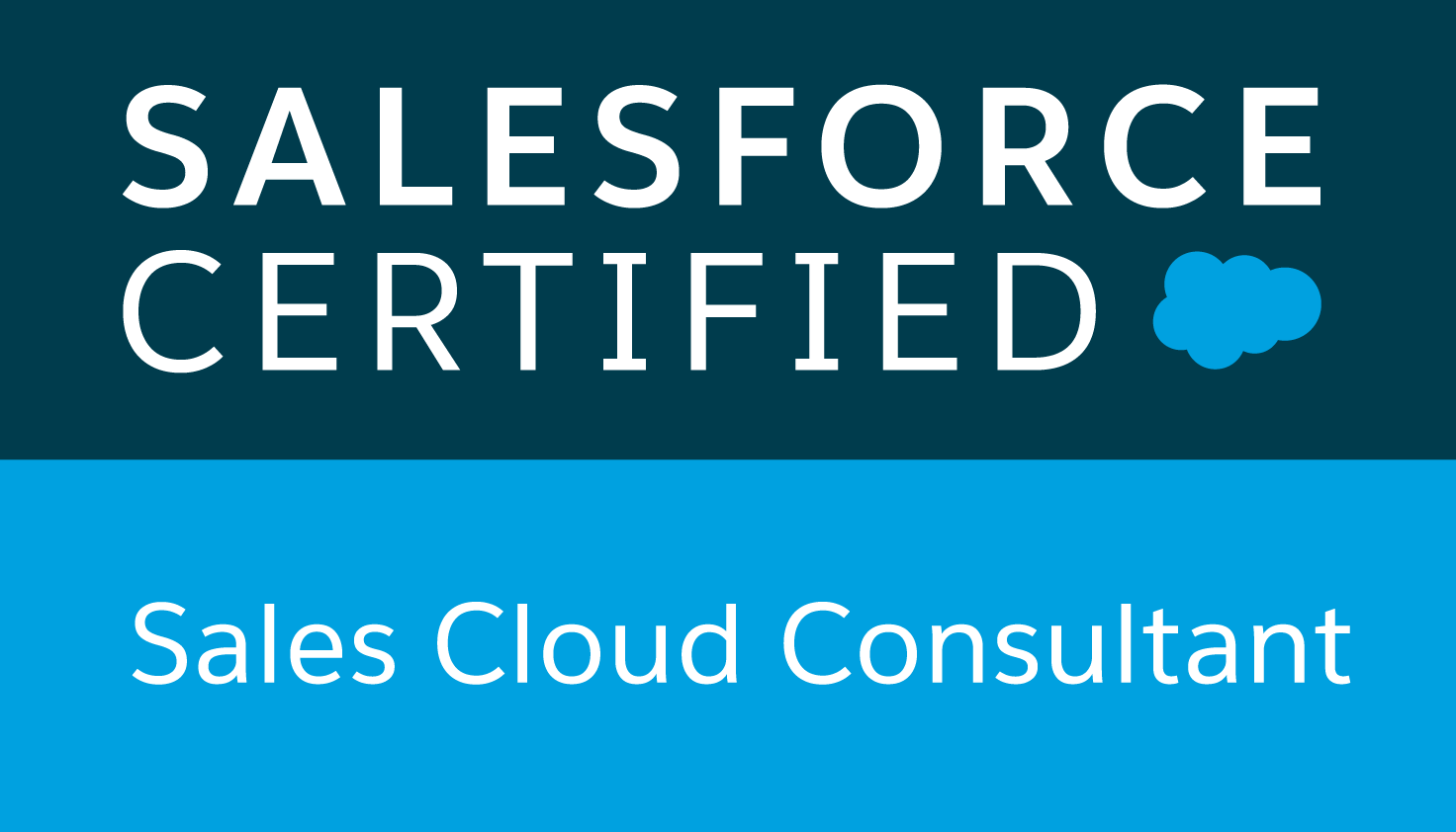 SALESFORCE CERTIFIED Sales Cloud Consultant ロゴ