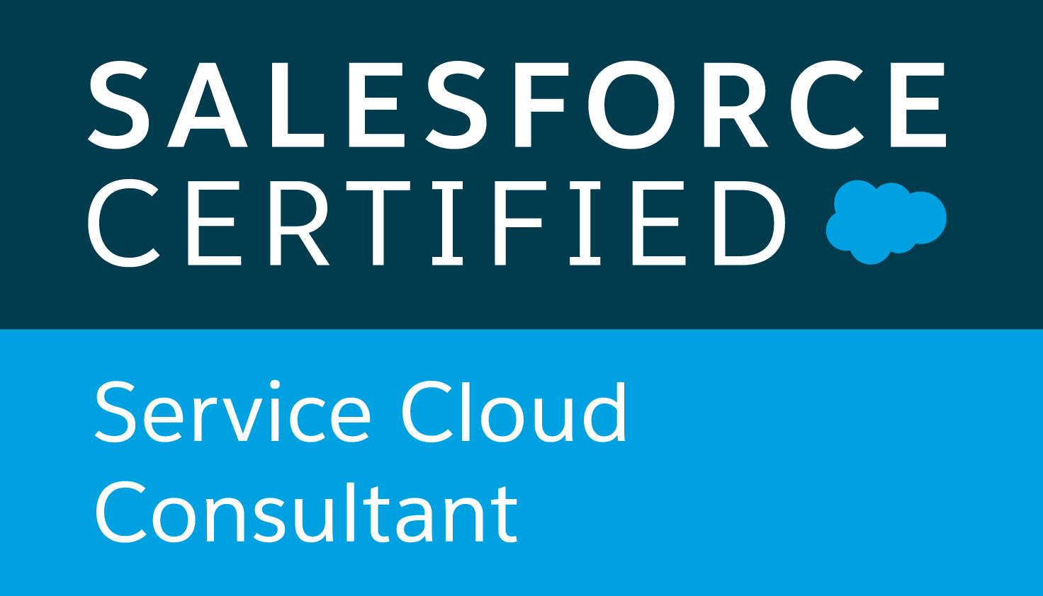 SALESFORCE CERTIFIED Service Cloud Consultant ロゴ